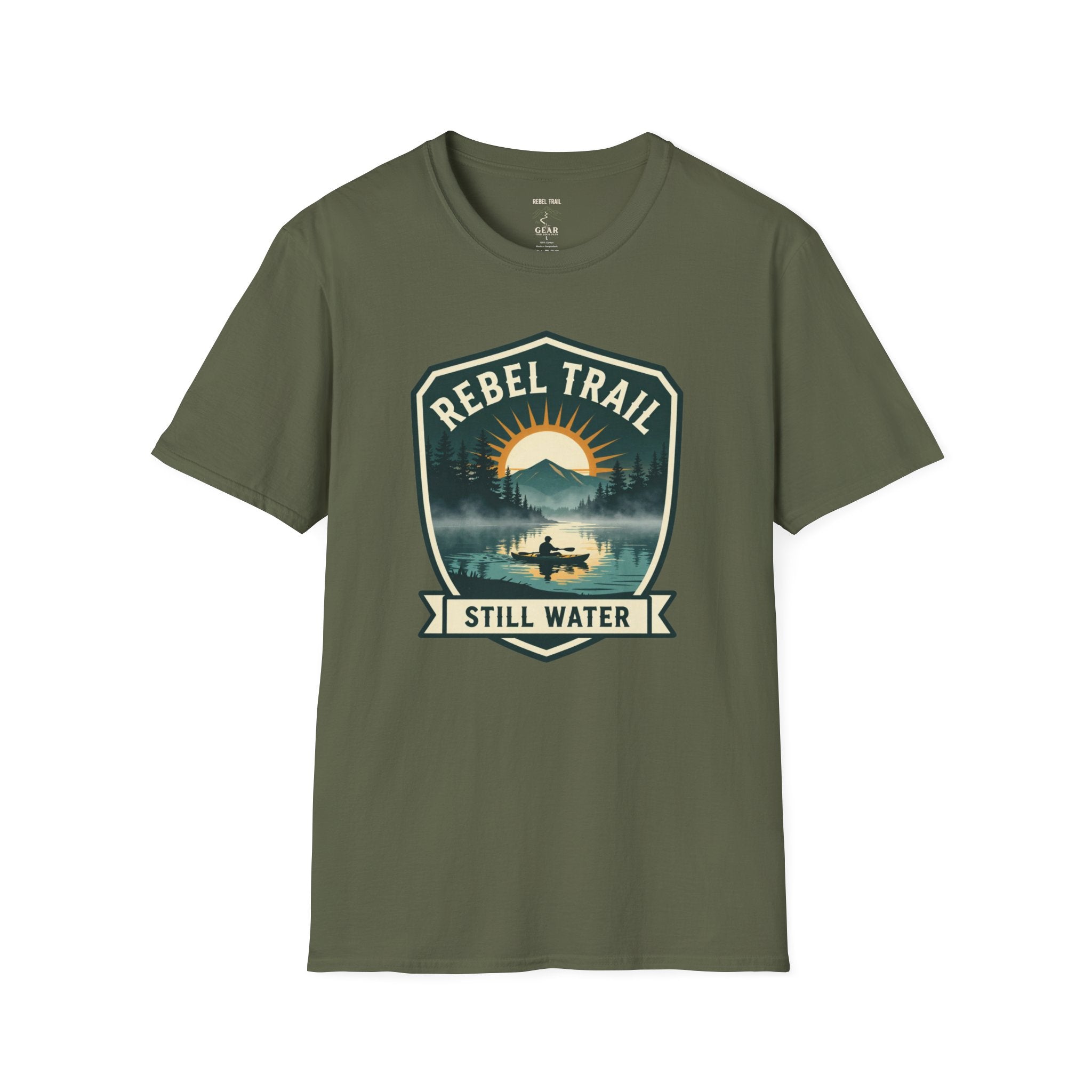 Rebel Trail Still Water T-Shirt — Outdoor Adventure Graphic Tee