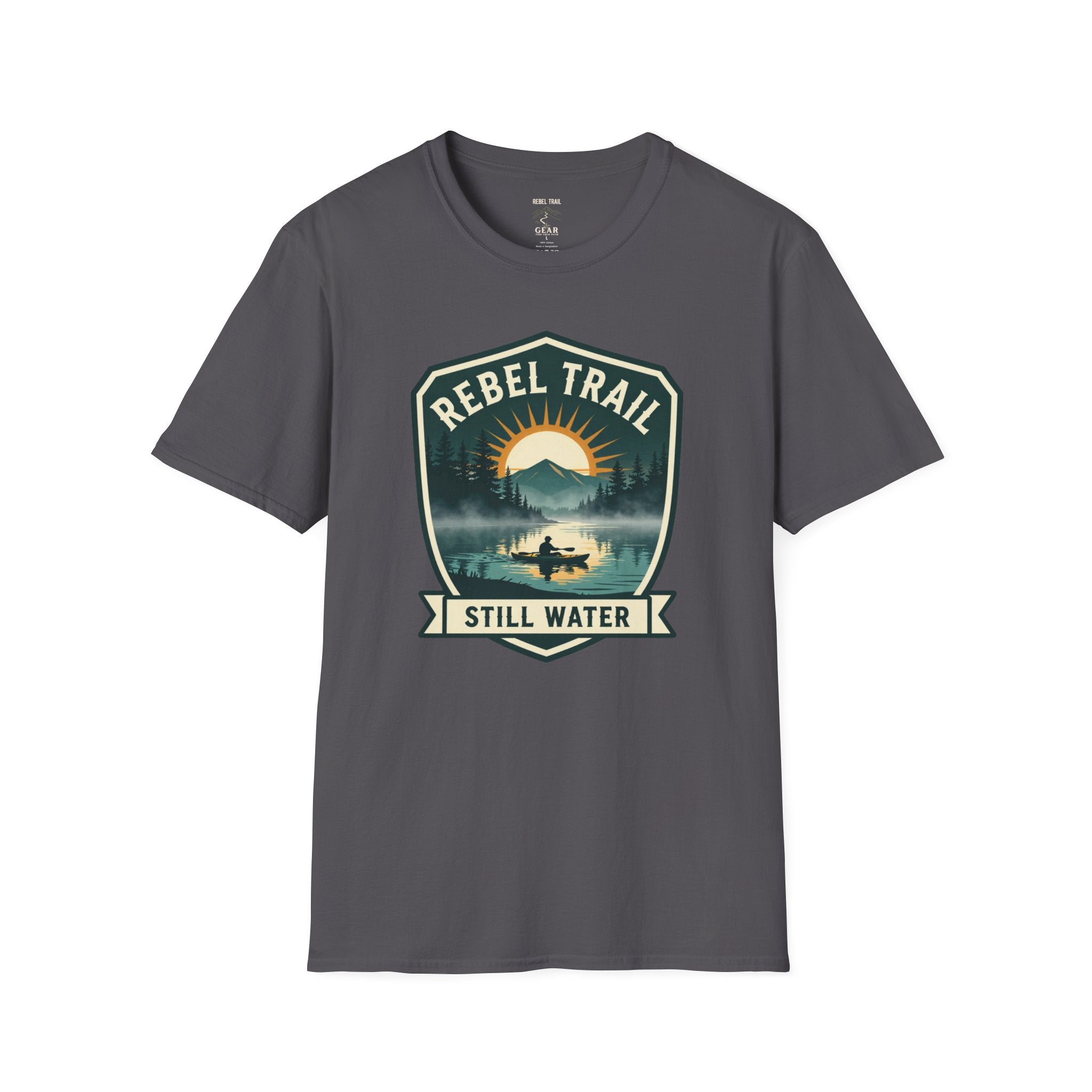 Rebel Trail Still Water T-Shirt — Outdoor Adventure Graphic Tee