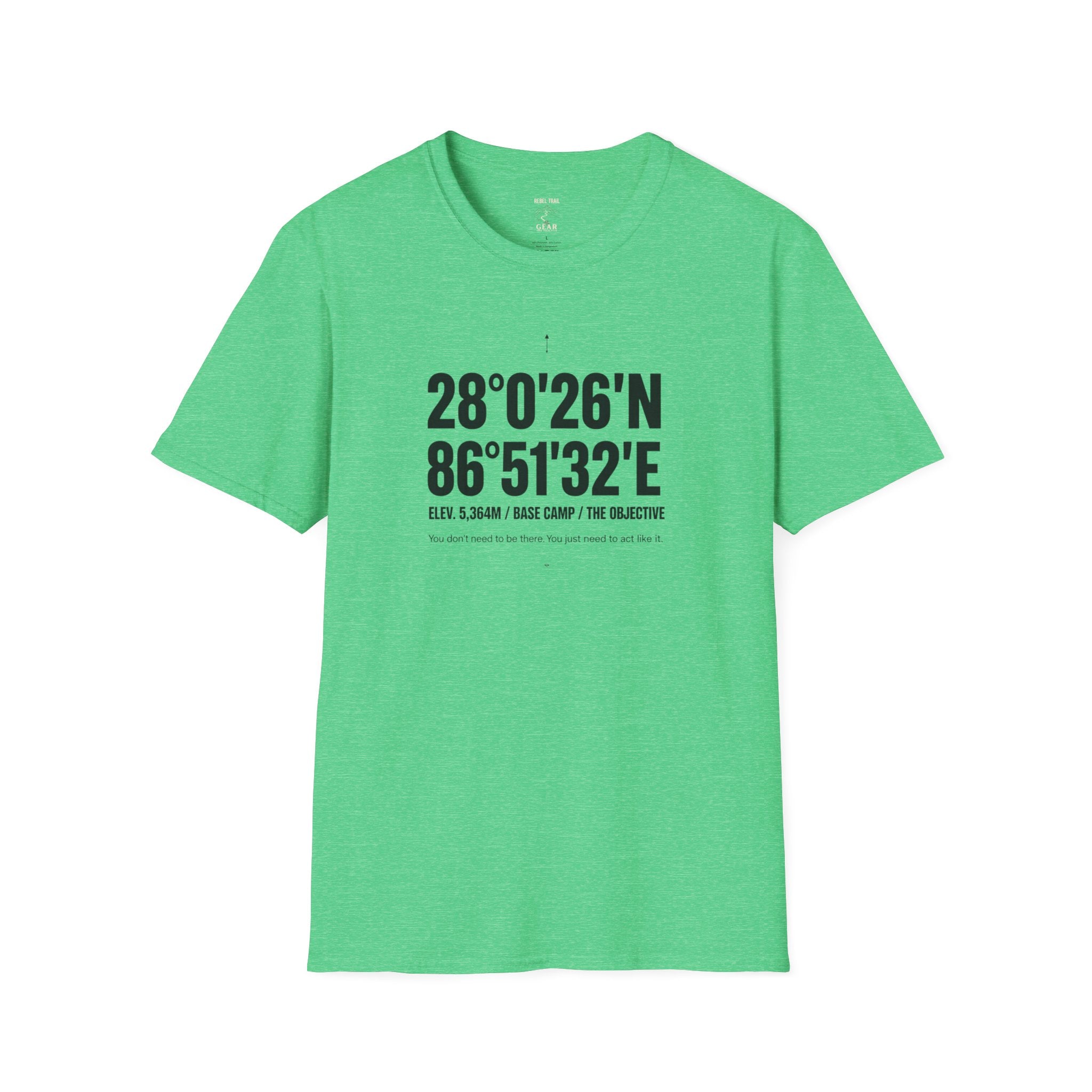 Coordinates T-Shirt — Mountain Base Camp Latitude/Longitude Graphic Tee