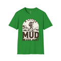 Hiking T-Shirt — "A Little Mud Never Hurt" Vintage Backpacker Tee