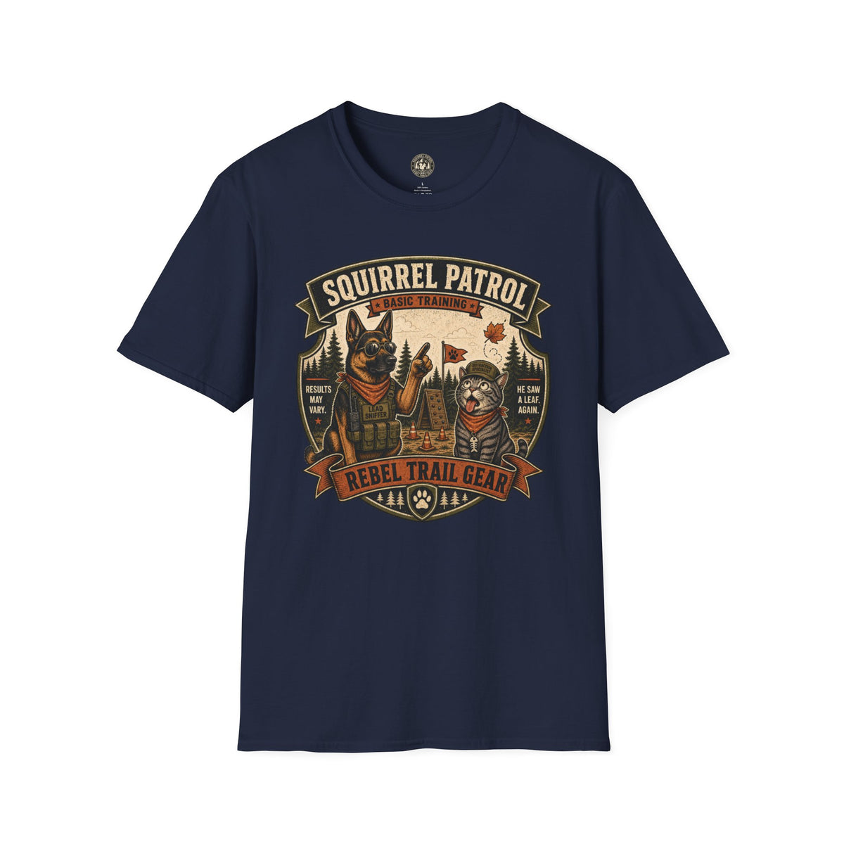 Squirrel Patrol — Basic Training — Rebel Trail Gear T-Shirt