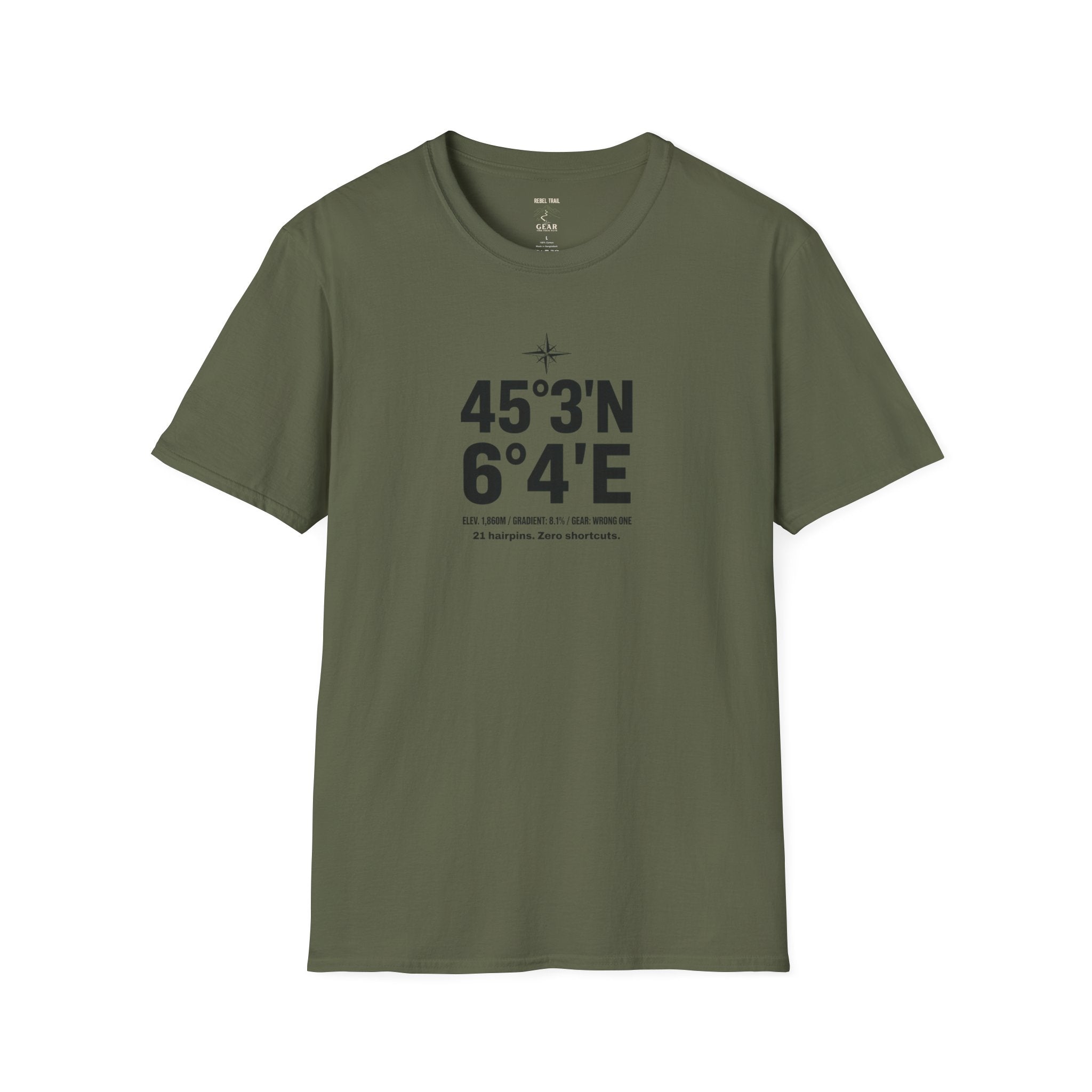 Coordinates T-Shirt — Alpe d'Huez Latitude/Longitude Graphic Tee