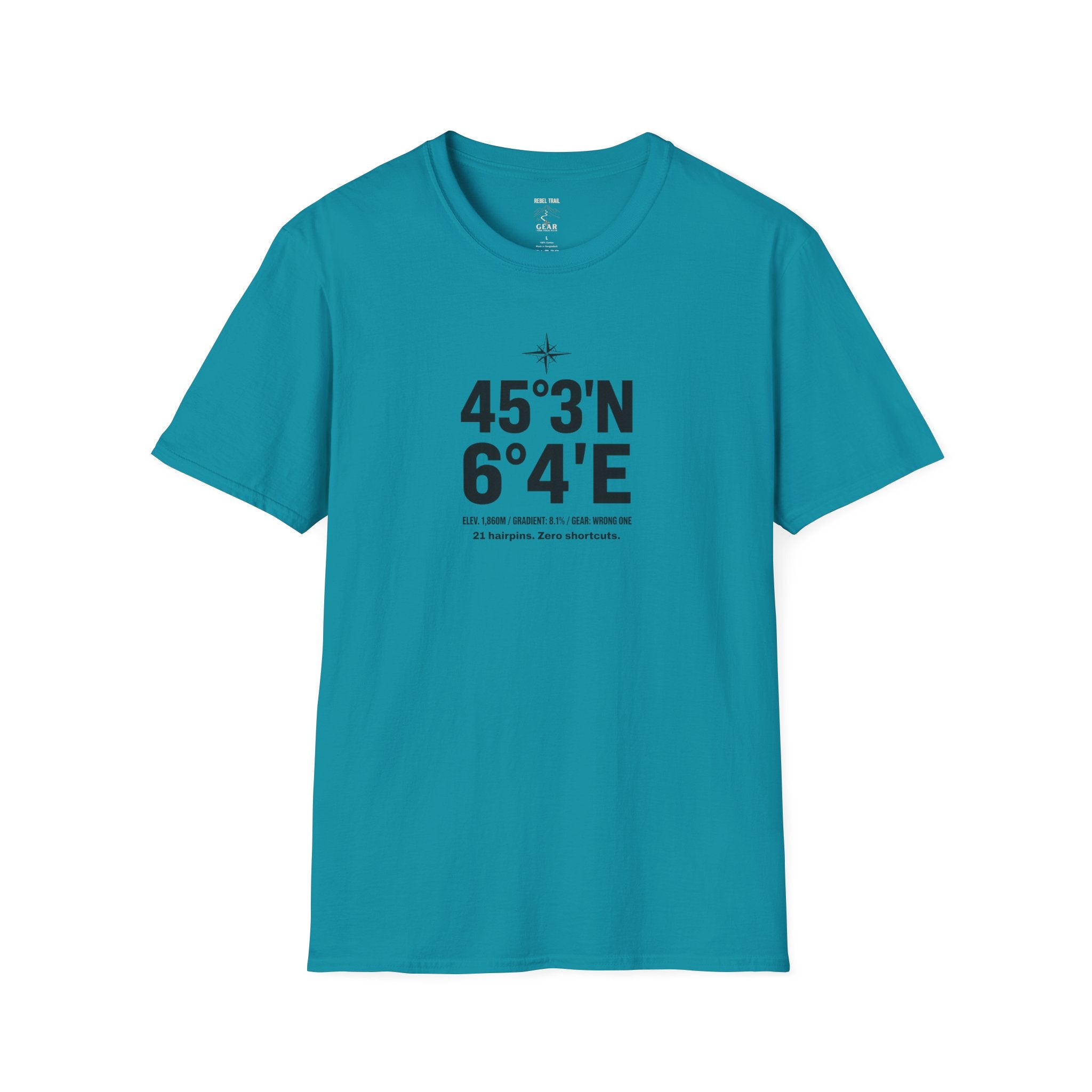Coordinates T-Shirt — Alpe d'Huez Latitude/Longitude Graphic Tee