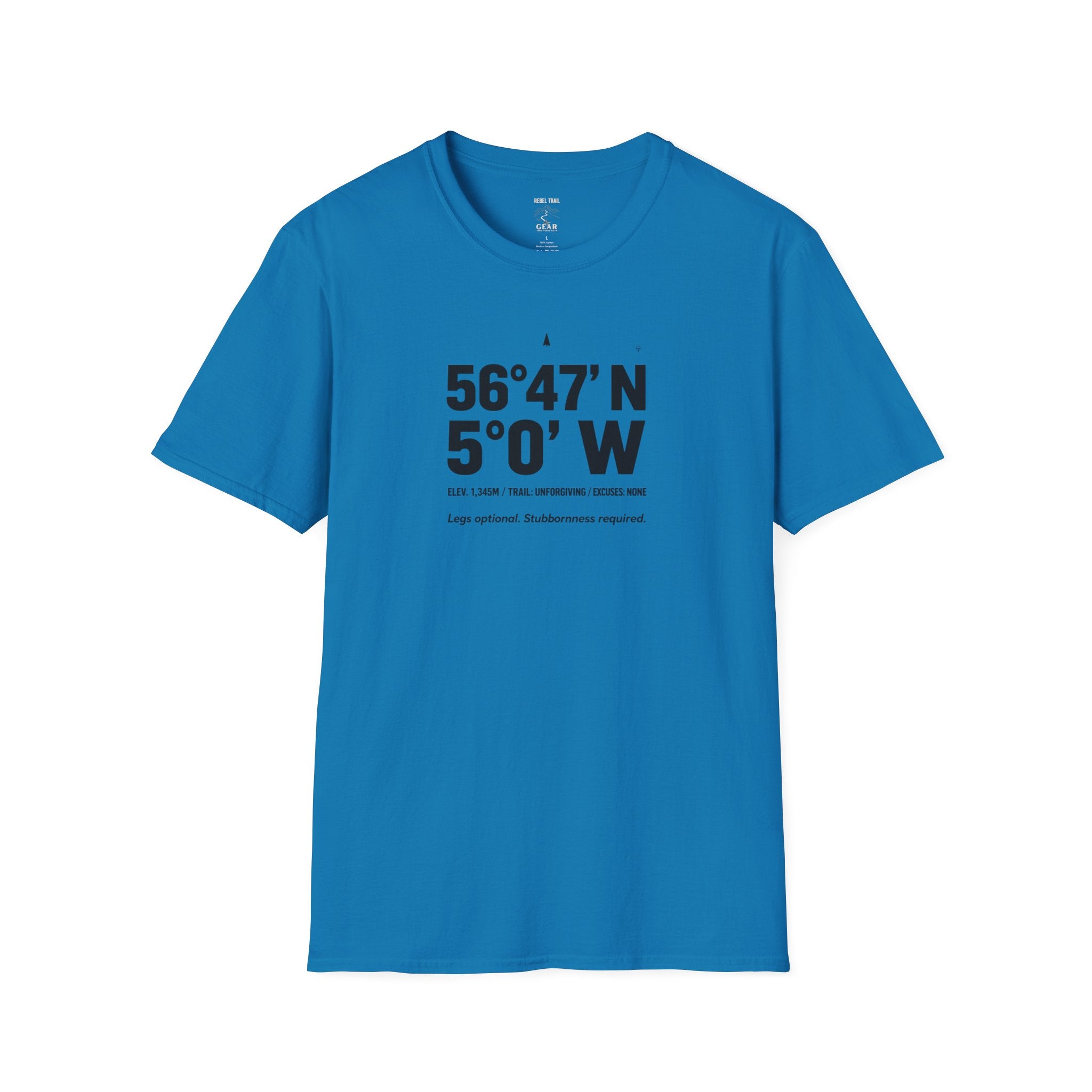 Coordinates T-Shirt — Ben Nevis Latitude/Longitude Graphic Tee