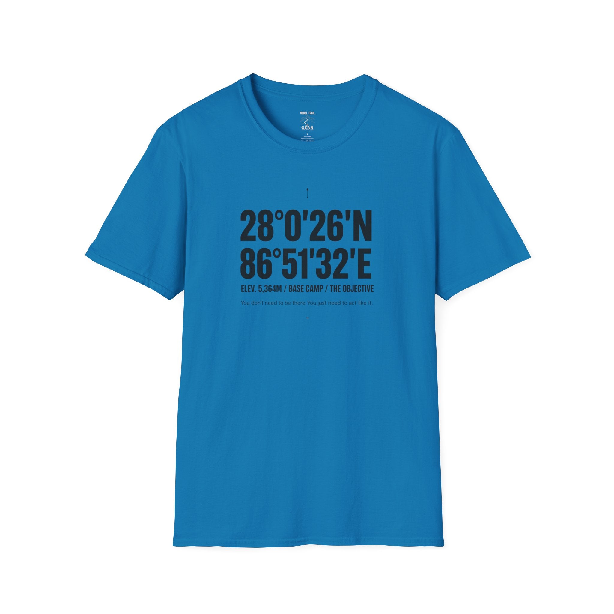 Coordinates T-Shirt — Mountain Base Camp Latitude/Longitude Graphic Tee