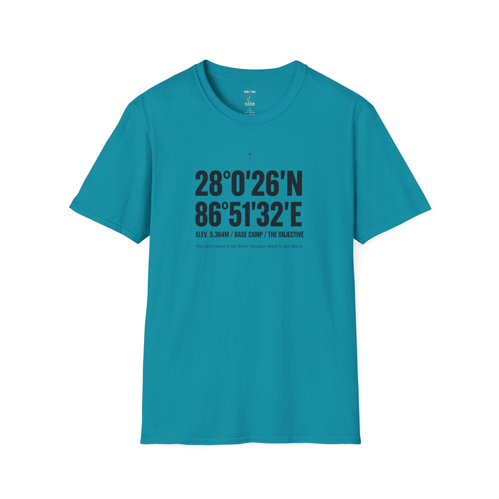 Coordinates T-Shirt — Mountain Base Camp Latitude/Longitude Graphic Tee