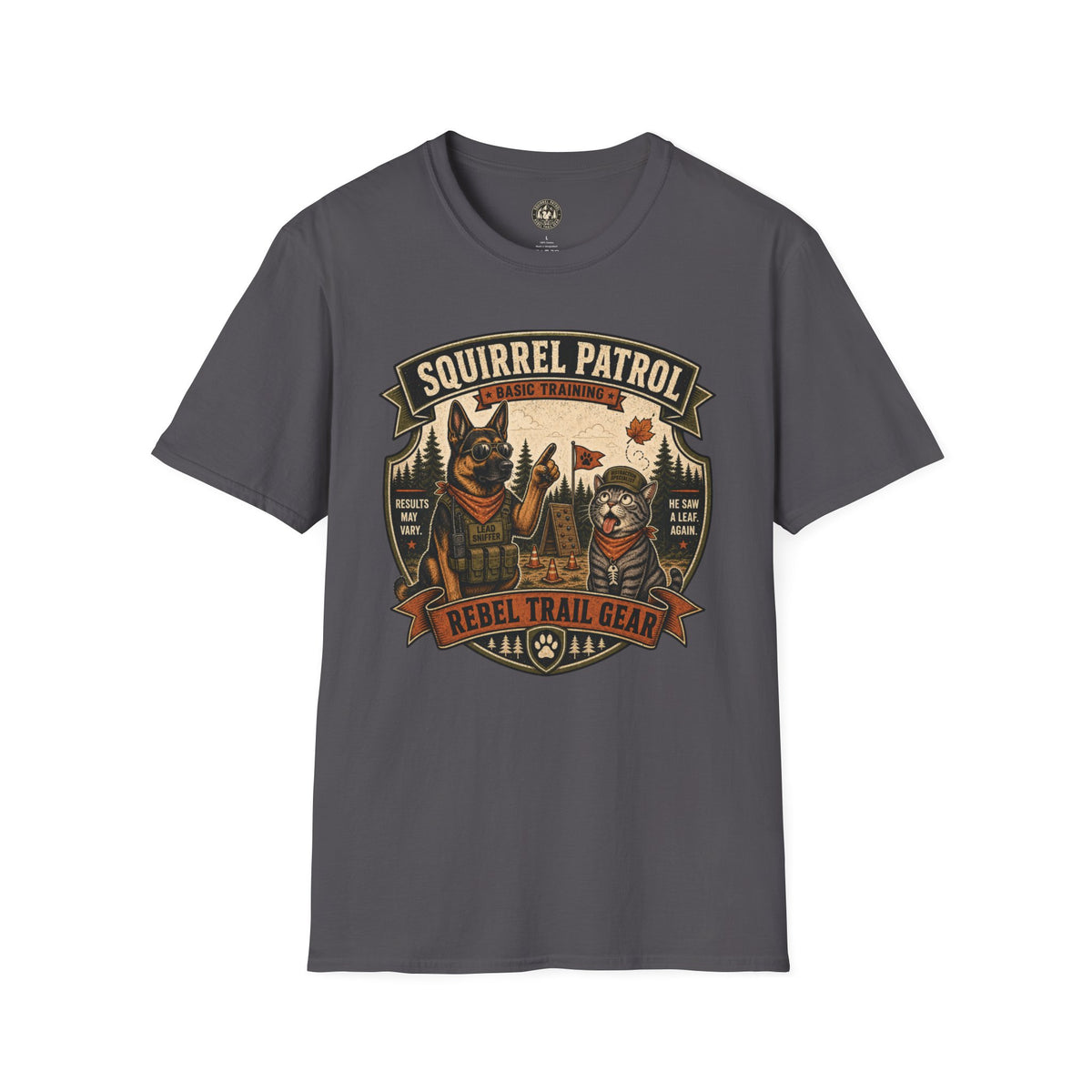 Squirrel Patrol — Basic Training — Rebel Trail Gear T-Shirt