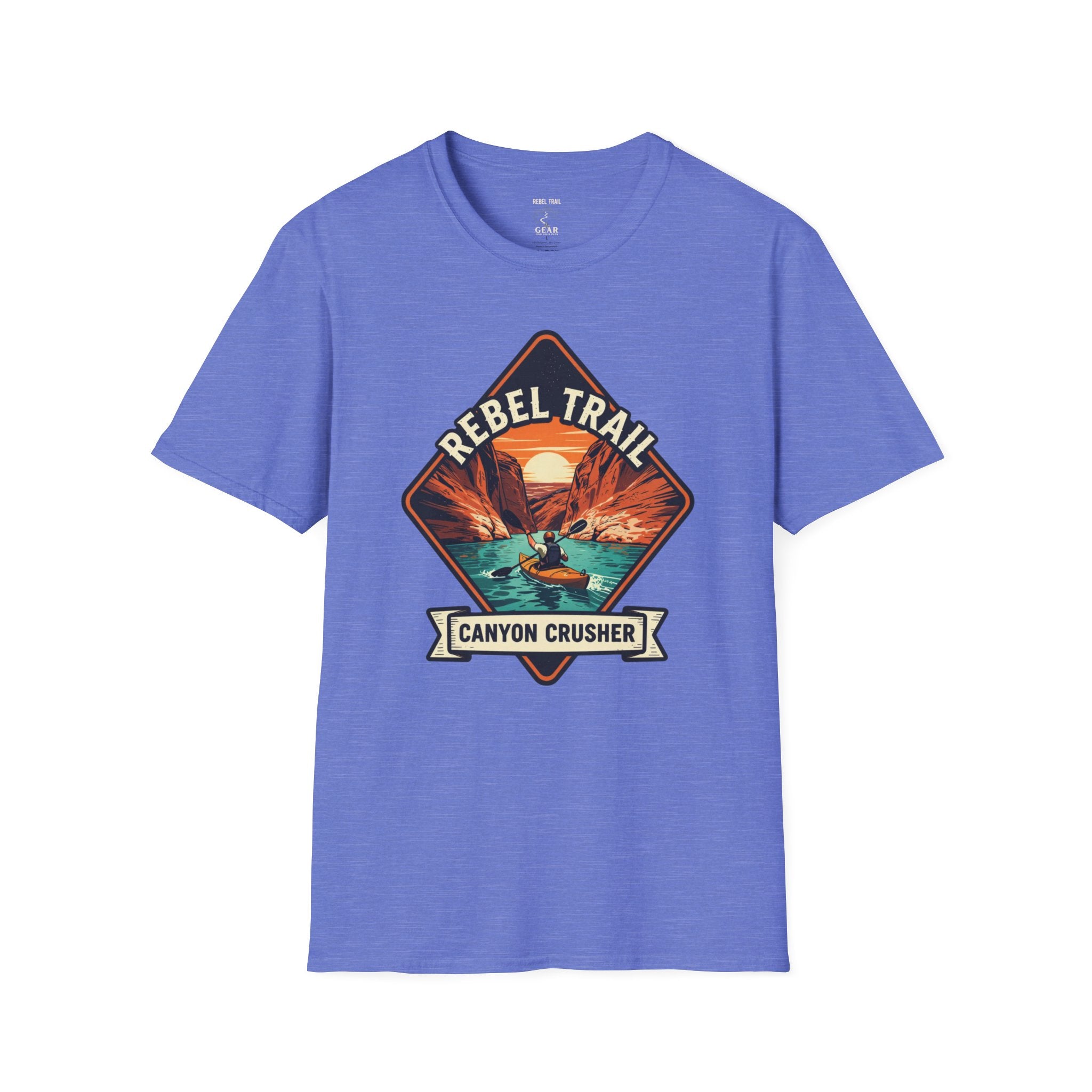 Rebel Trail Canyon Crusher T‑Shirt — Retro Desert Adventure Graphic Tee