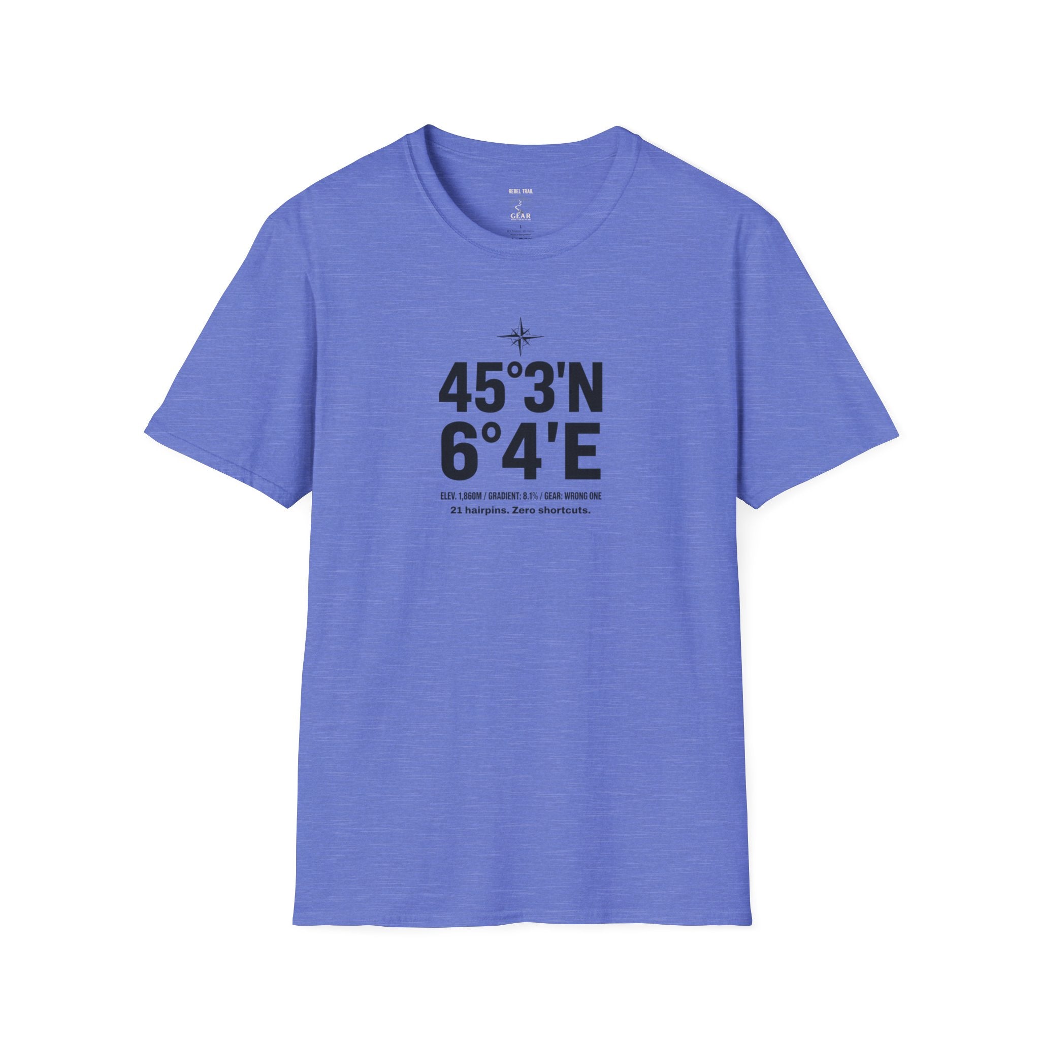 Coordinates T-Shirt — Alpe d'Huez Latitude/Longitude Graphic Tee