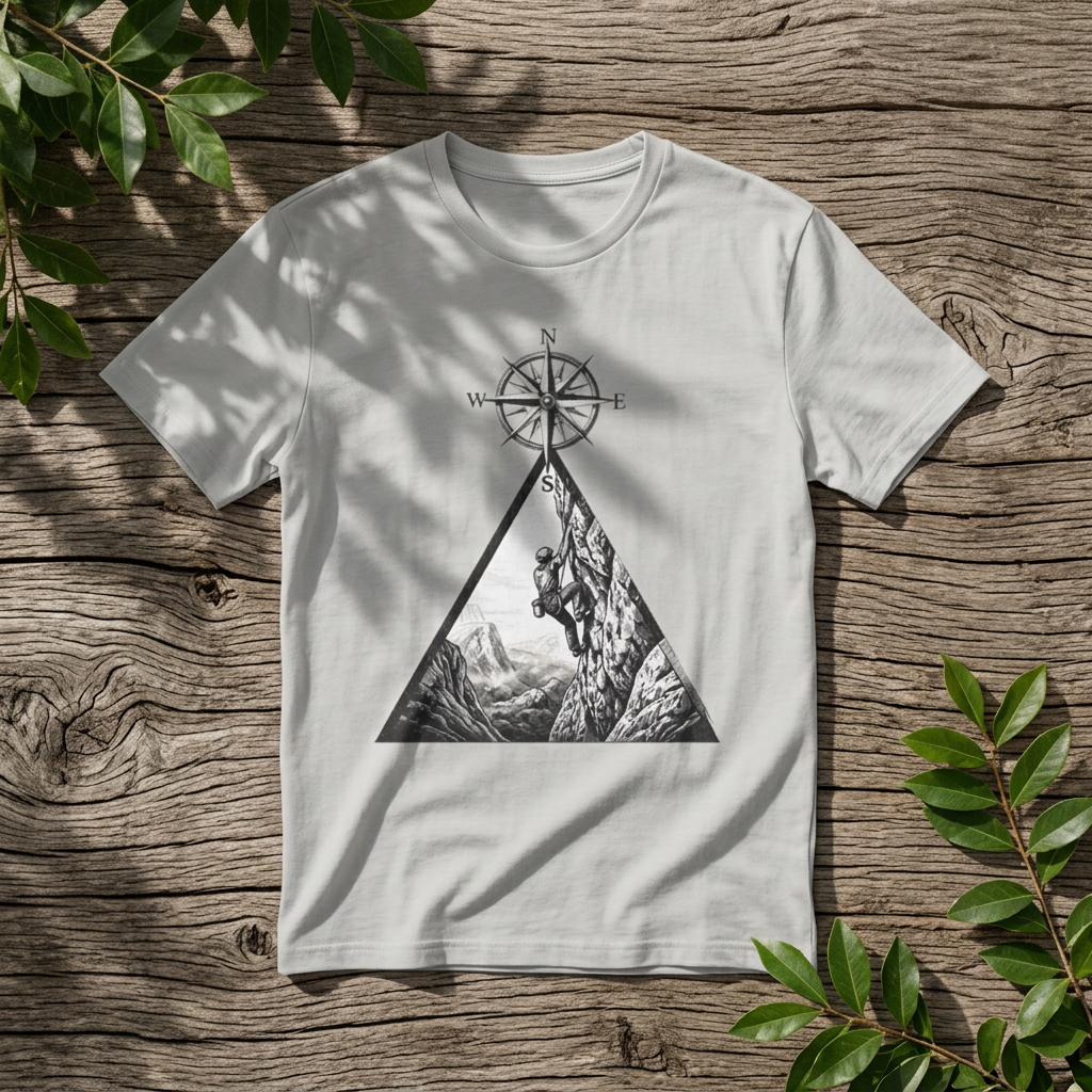 Rock Climbing Compass T-Shirt