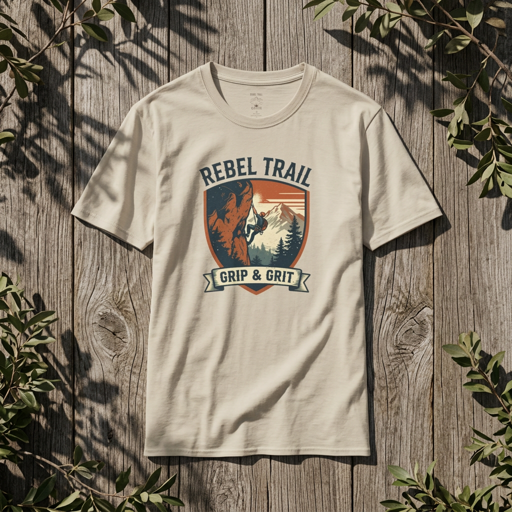 Rebel Trail T-Shirt — Grip & Grit Mountain Adventure Tee
