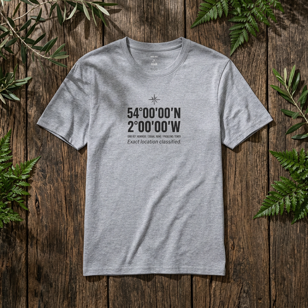 Coordinates T-Shirt — Middle of Nowhere Latitude/Longitude Graphic Tee