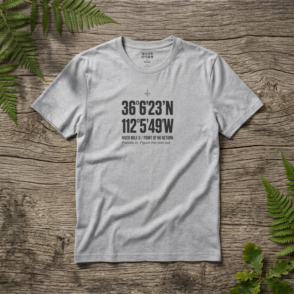 Coordinates T-Shirt — Grand Canyon Colorado River Latitude/Longitude Graphic Tee