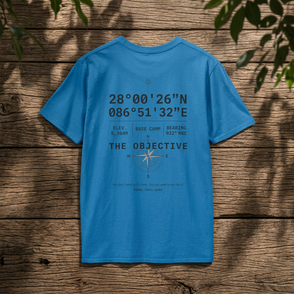 Adventure Arrowhead T‑Shirt — 'Find Your Trail' Minimal Outdoor Graphic