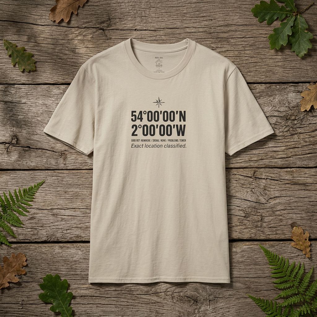 Coordinates T-Shirt — Middle of Nowhere Latitude/Longitude Graphic Tee