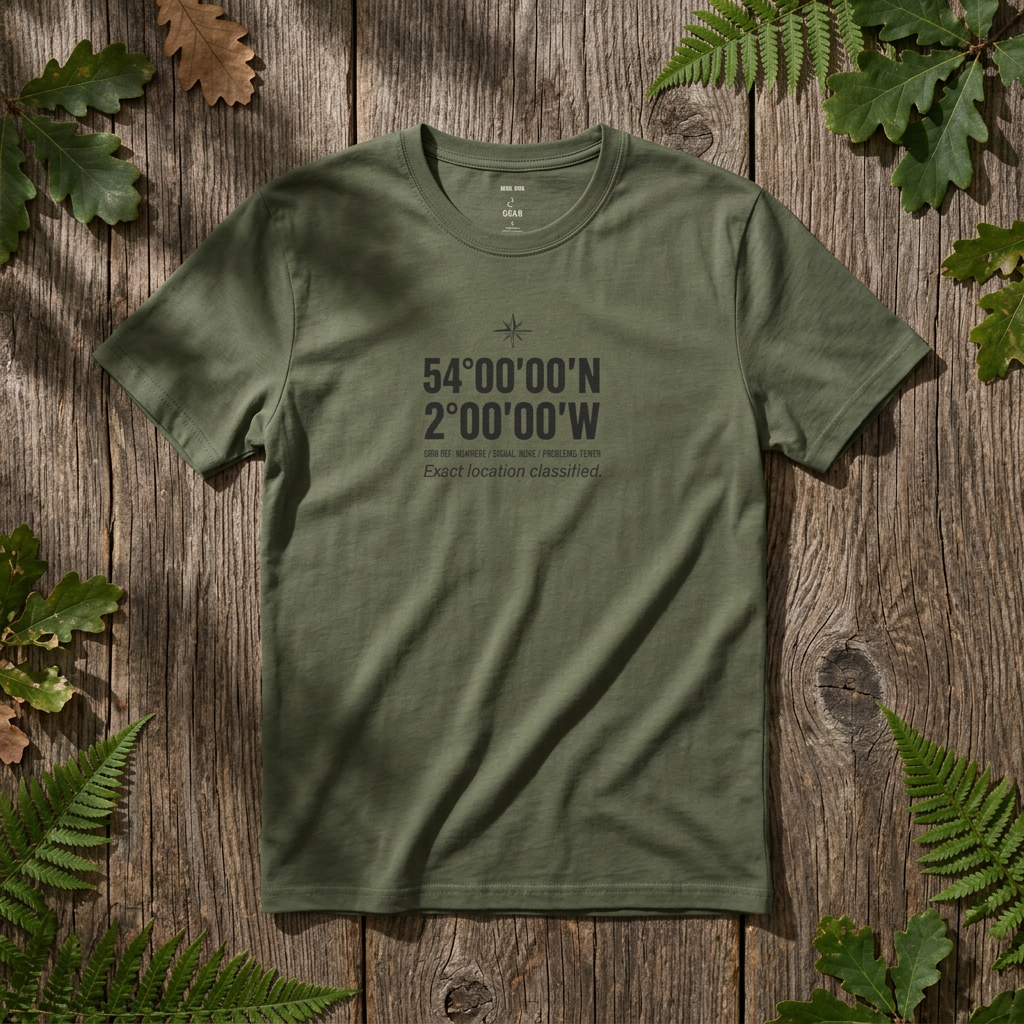 Coordinates T-Shirt — Middle of Nowhere Latitude/Longitude Graphic Tee