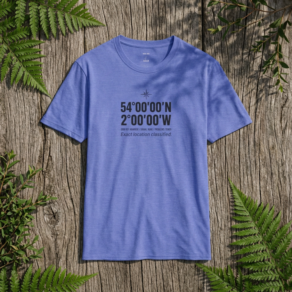 Coordinates T-Shirt — Middle of Nowhere Latitude/Longitude Graphic Tee