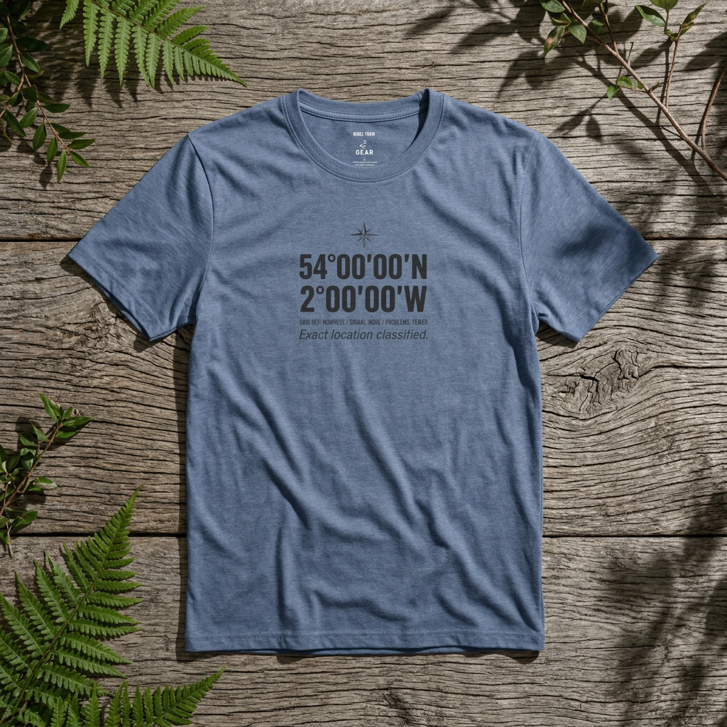 Coordinates T-Shirt — Middle of Nowhere Latitude/Longitude Graphic Tee