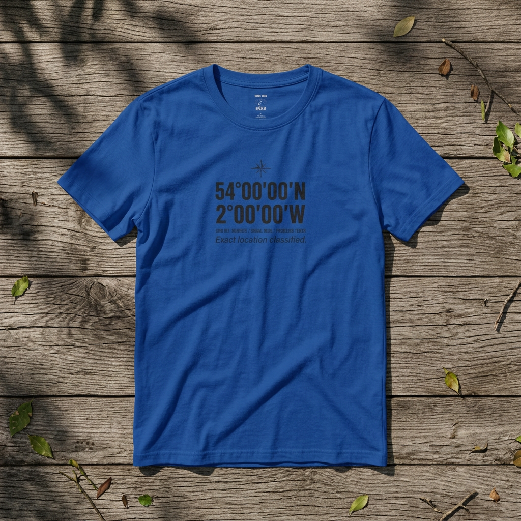 Coordinates T-Shirt — Middle of Nowhere Latitude/Longitude Graphic Tee