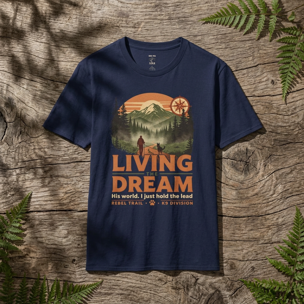Living the Dream - K9 - T‑Shirt