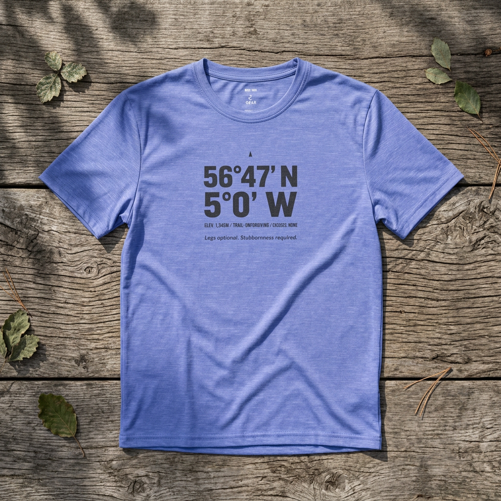 Coordinates T-Shirt — Ben Nevis Latitude/Longitude Graphic Tee