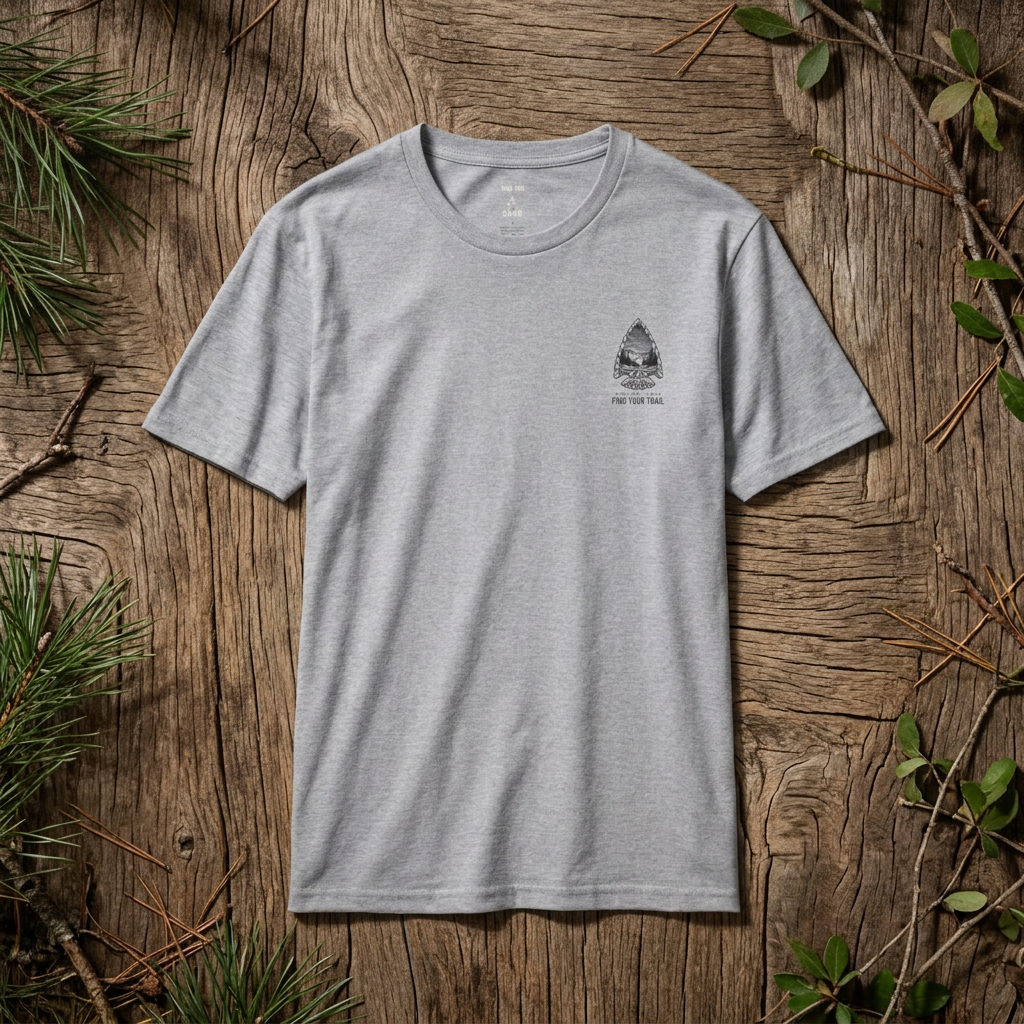 Route 66 T‑Shirt — 'Find Your Trail' Minimal Outdoor Tee