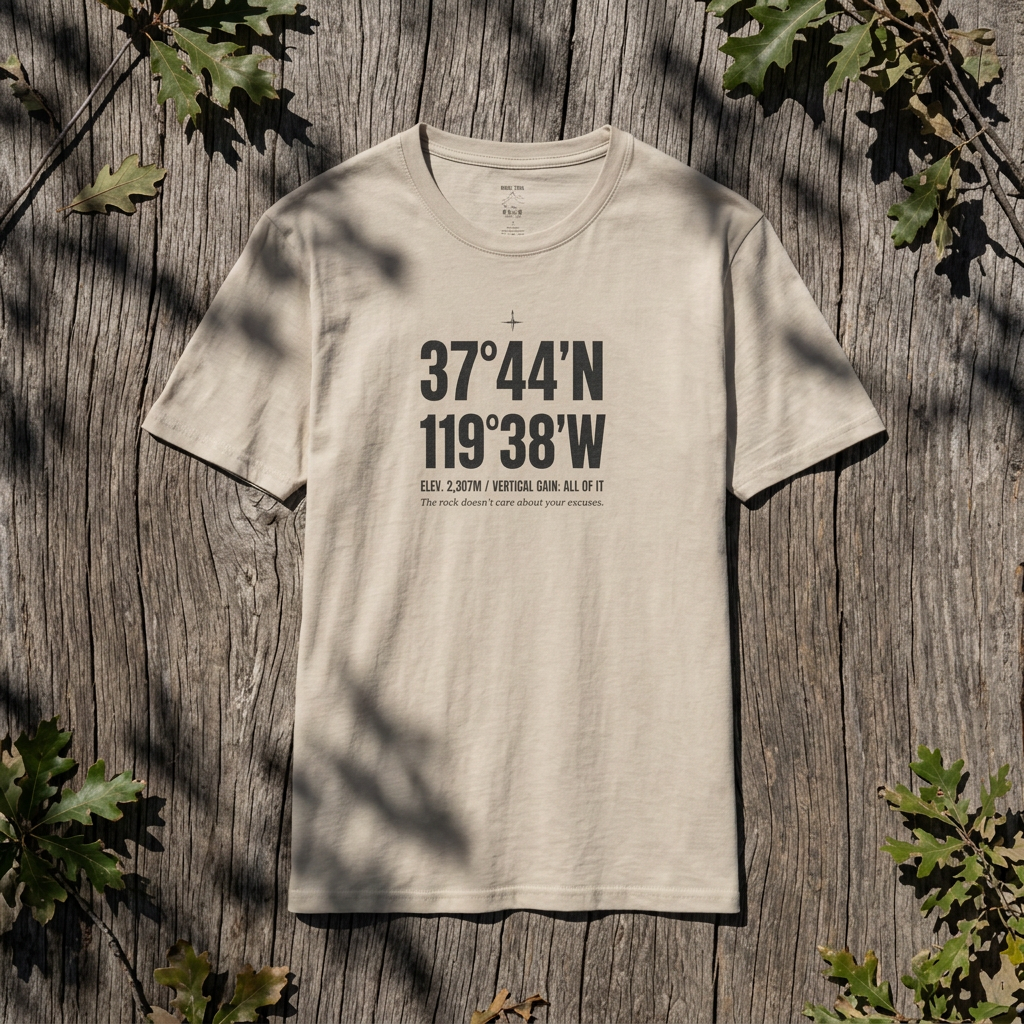 Coordinates T-Shirt — Yosemite Latitude/Longitude Graphic Tee