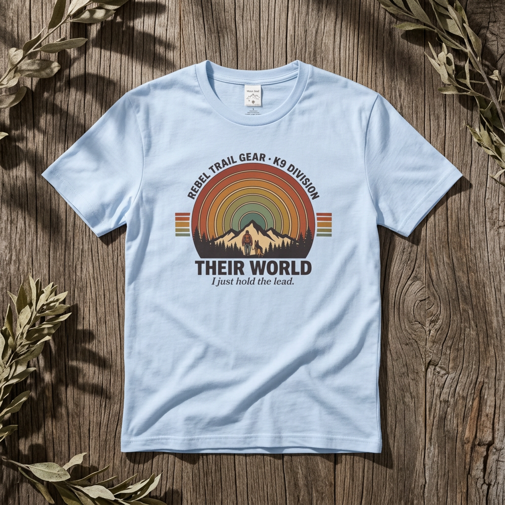 "Hiking with my dog" - Rebel Trail Gear T-Shirt