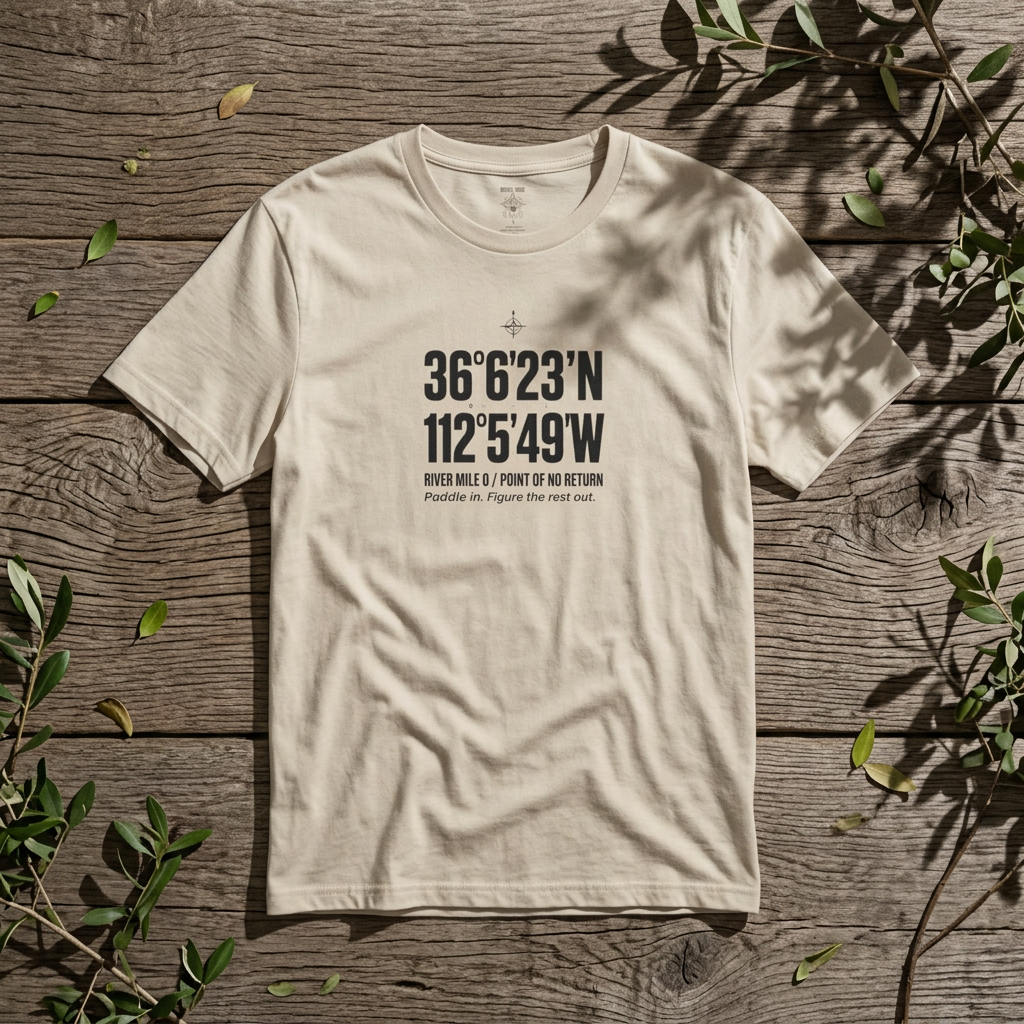 Coordinates T-Shirt — Grand Canyon Colorado River Latitude/Longitude Graphic Tee