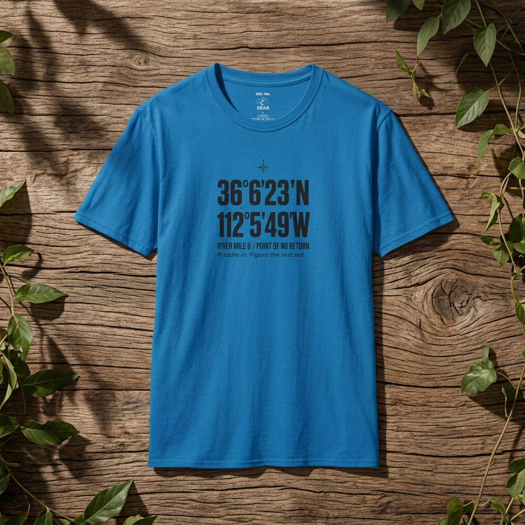 Coordinates T-Shirt — Grand Canyon Colorado River Latitude/Longitude Graphic Tee