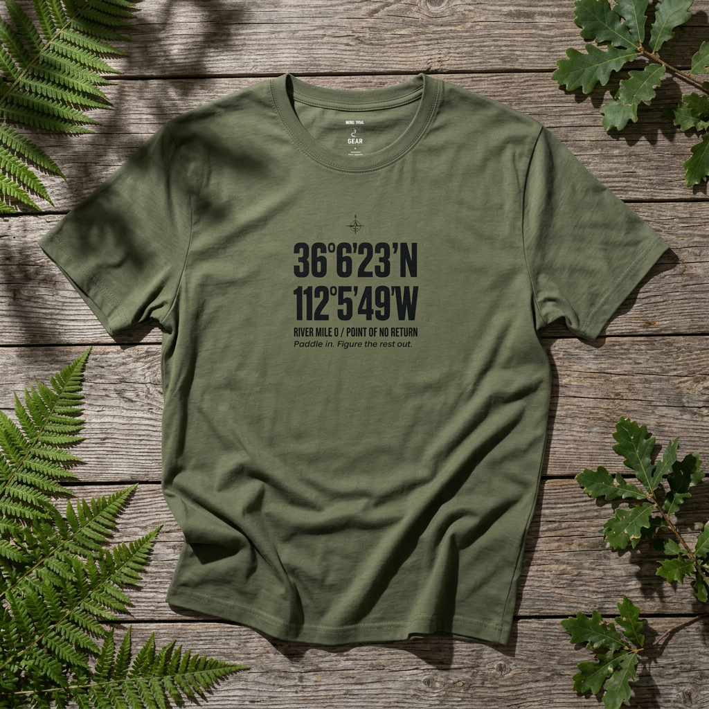 Coordinates T-Shirt — Grand Canyon Colorado River Latitude/Longitude Graphic Tee