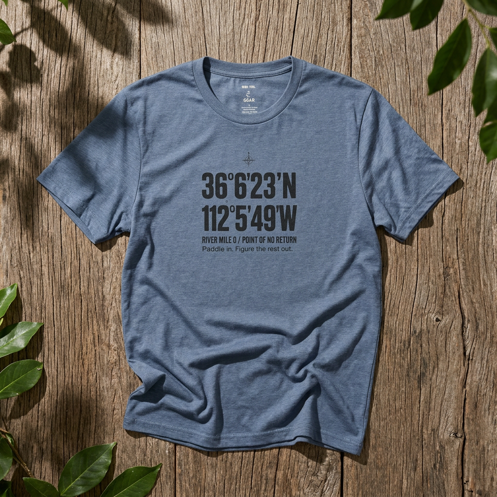 Coordinates T-Shirt — Grand Canyon Colorado River Latitude/Longitude Graphic Tee
