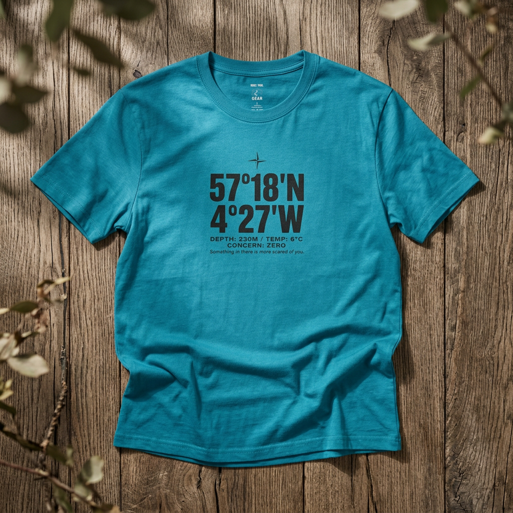 Coordinates T-Shirt — Loch Ness Latitude/Longitude Graphic Tee