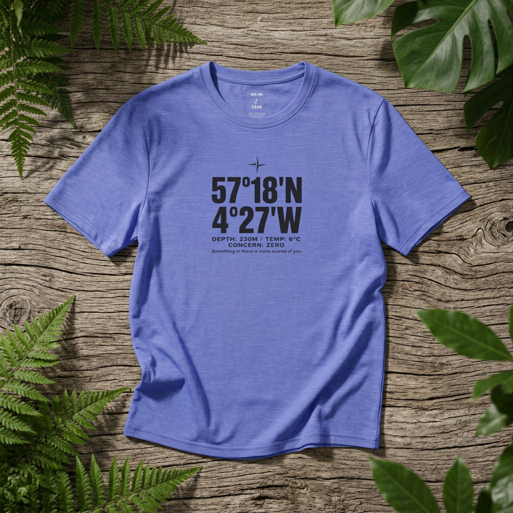 Coordinates T-Shirt — Loch Ness Latitude/Longitude Graphic Tee