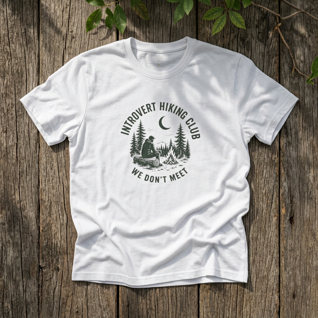 Introvert Hiking Club Shirt — We Don't Meet, Funny Hiking Tee - Rebel Trail Gear T-Shirt