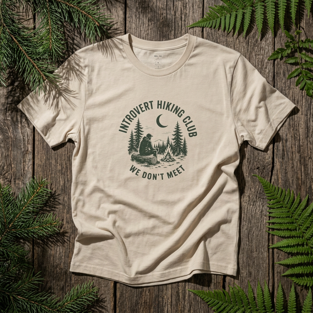 Introvert Hiking Club Shirt — We Don't Meet, Funny Hiking Tee - Rebel Trail Gear T-Shirt
