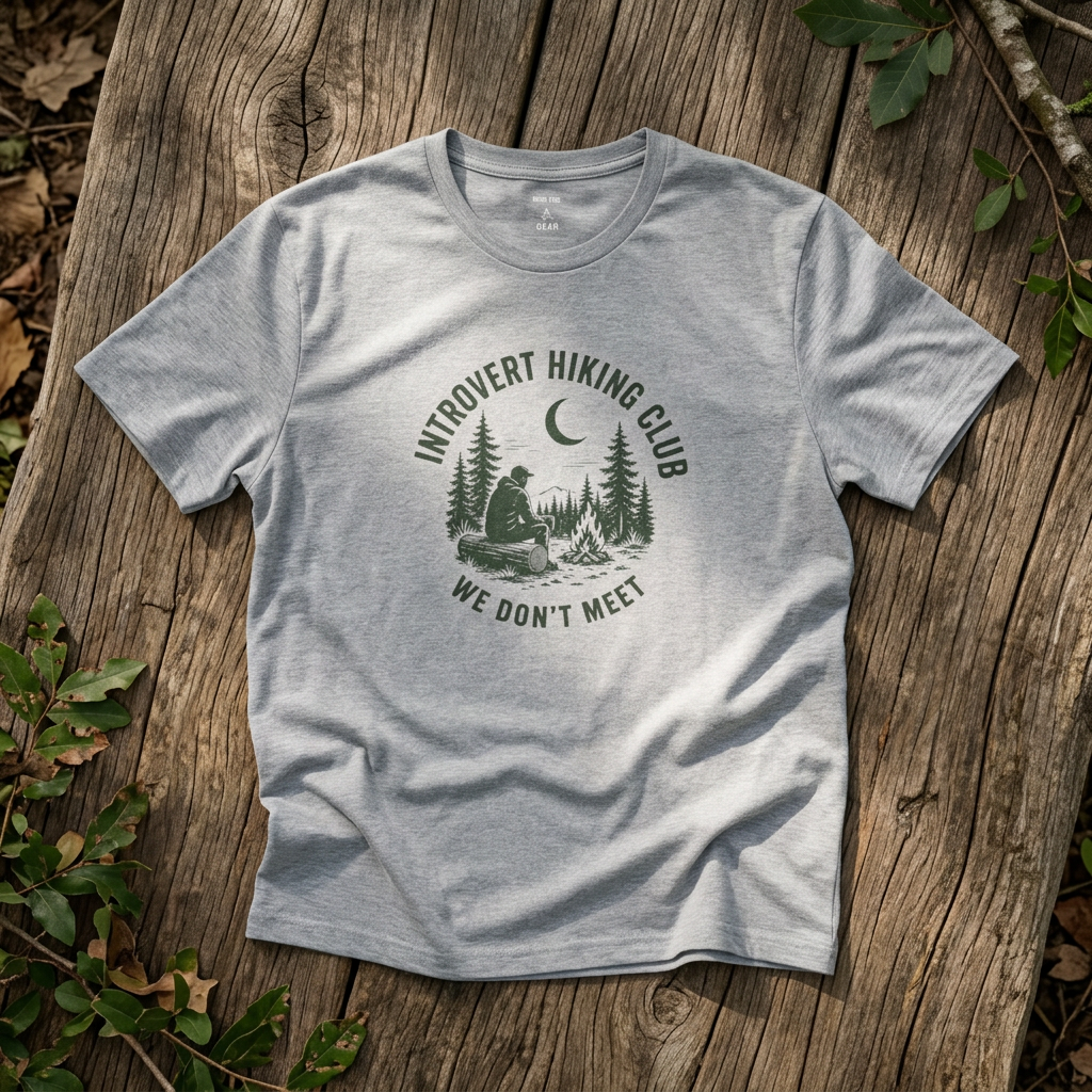 Introvert Hiking Club Shirt — We Don't Meet, Funny Hiking Tee - Rebel Trail Gear T-Shirt