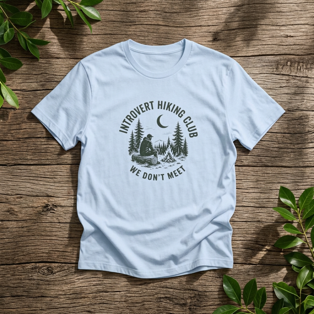Introvert Hiking Club Shirt — We Don't Meet, Funny Hiking Tee - Rebel Trail Gear T-Shirt