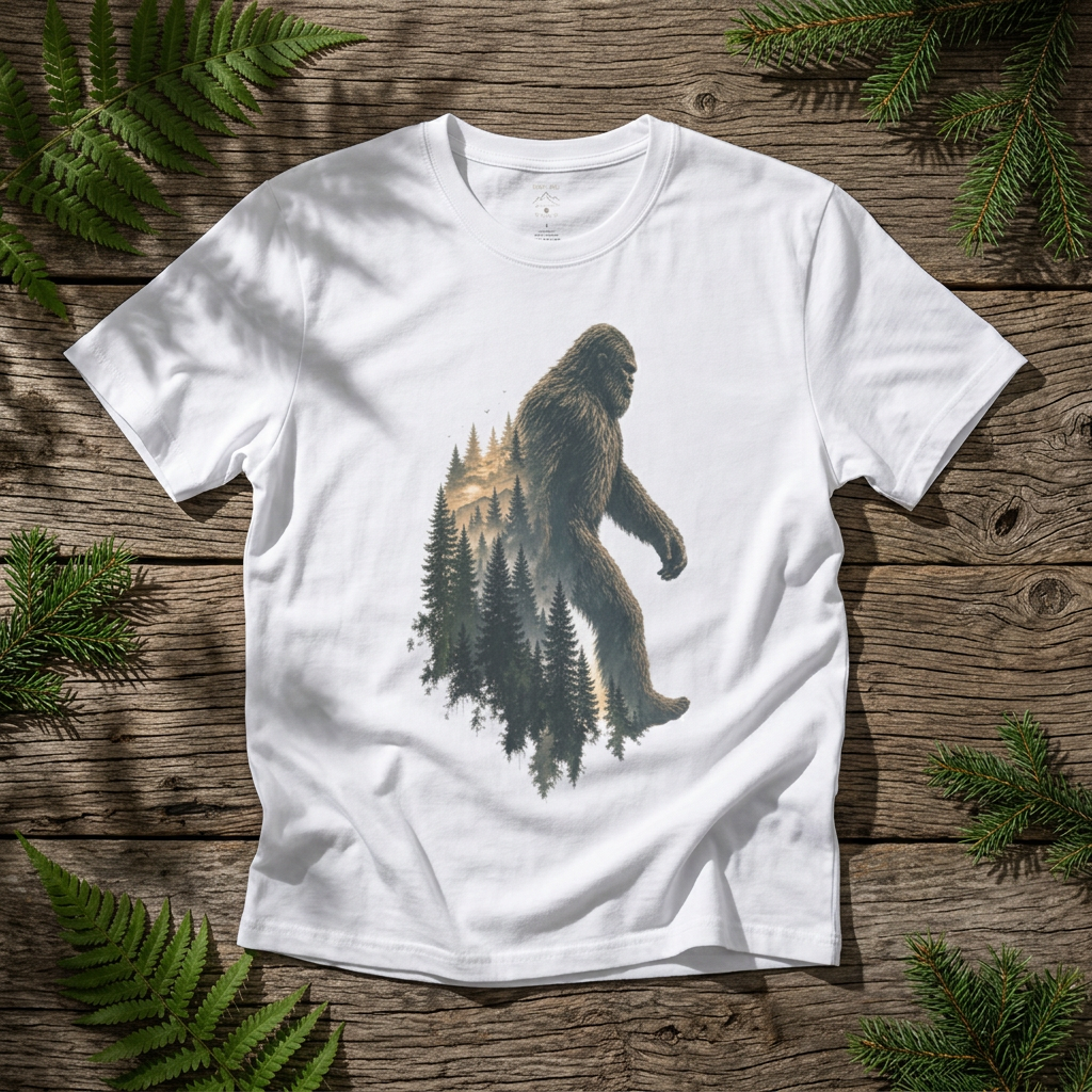 Bigfoot Forest Silhouette - Rebel Trail Gear T-Shirt