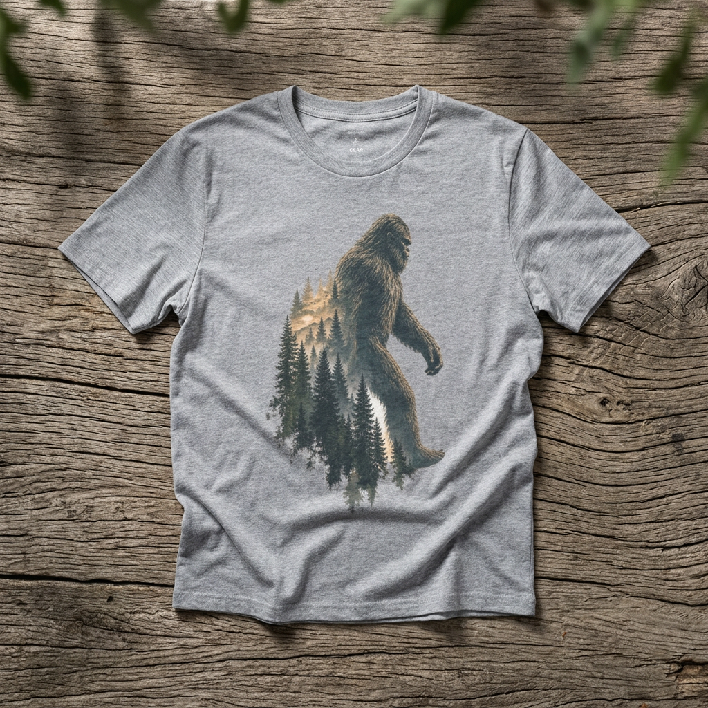 Bigfoot Forest Silhouette - Rebel Trail Gear T-Shirt