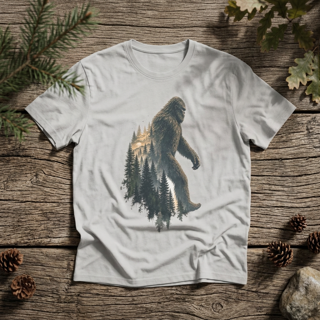 Bigfoot Forest Silhouette - Rebel Trail Gear T-Shirt