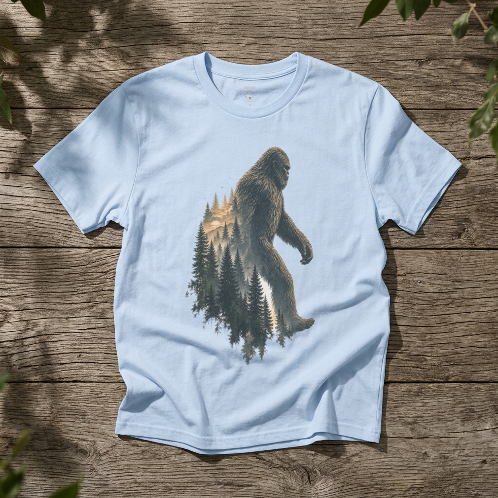 Bigfoot Forest Silhouette - Rebel Trail Gear T-Shirt