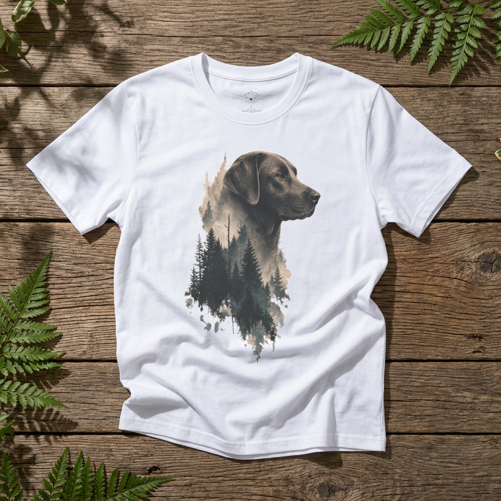 Labrador Forest Silhouette - Rebel Trail Gear T-Shirt