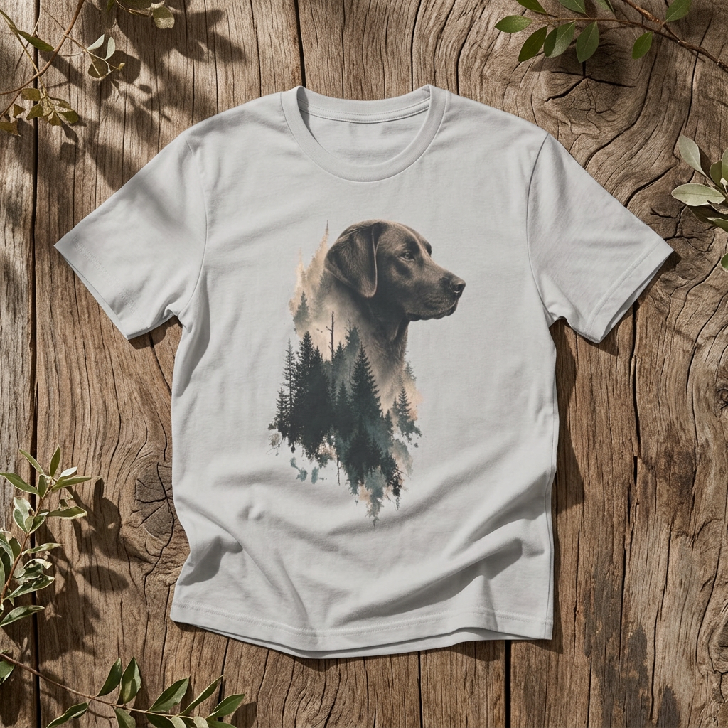 Labrador Forest Silhouette - Rebel Trail Gear T-Shirt