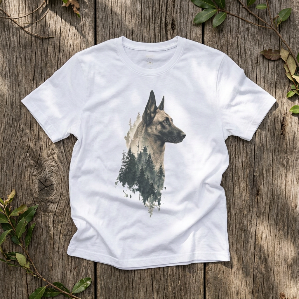 Belgian Malinois Forest Silhouette - Rebel Trail Gear T-Shirt