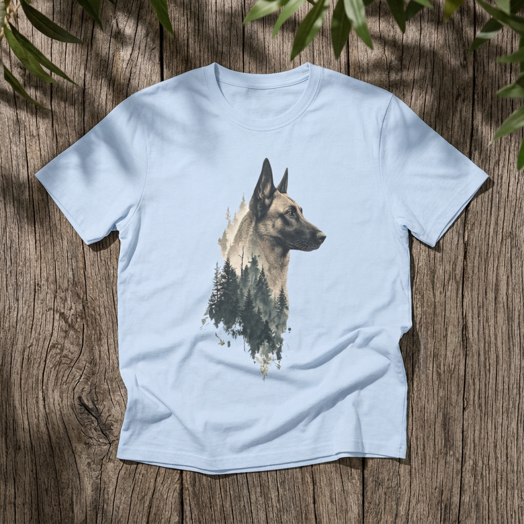 Belgian Malinois Forest Silhouette - Rebel Trail Gear T-Shirt