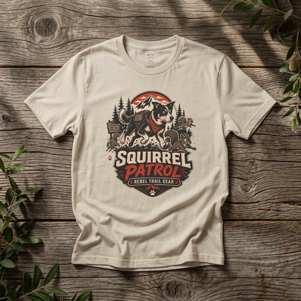 "Squirrel Patrol" — Rebel Trail Gear T-Shirt