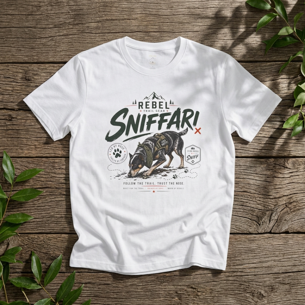"Sniffari Rebel" — Rebel Trail Gear T-Shirt