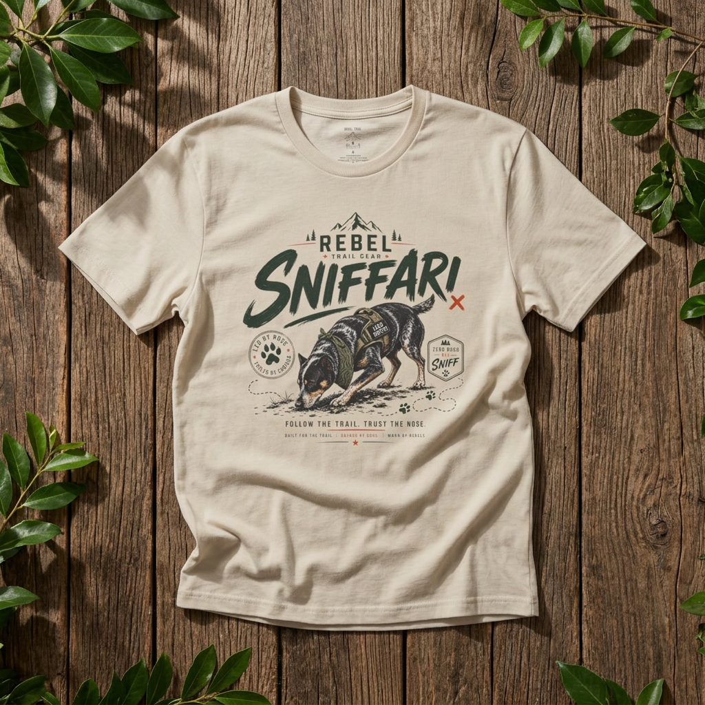 "Sniffari Rebel" — Rebel Trail Gear T-Shirt