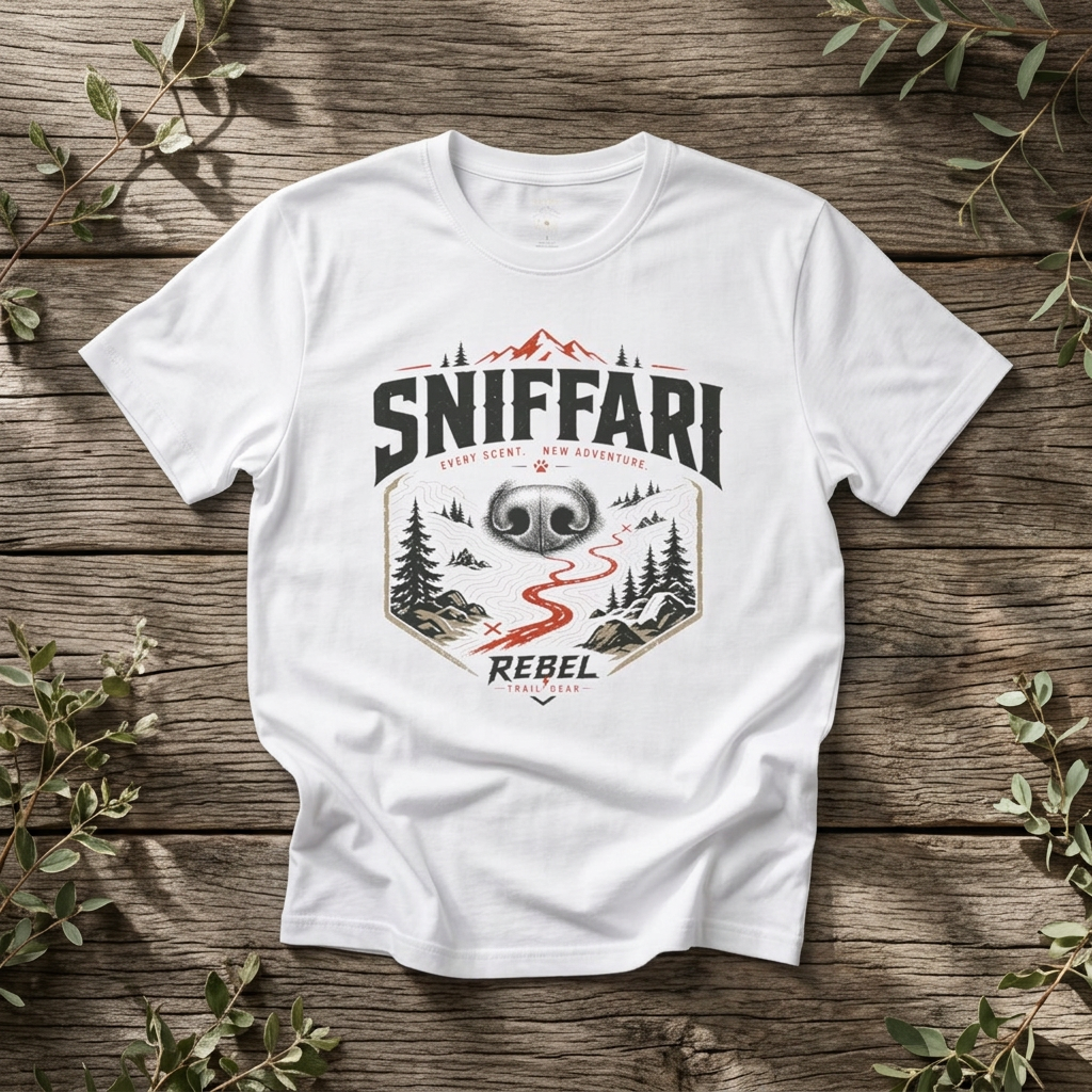 "Sniffari Adventure Nose" - Rebel Trail Gear T-Shirt